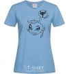 Women's T-shirt DREAMY FISH sky-blue фото