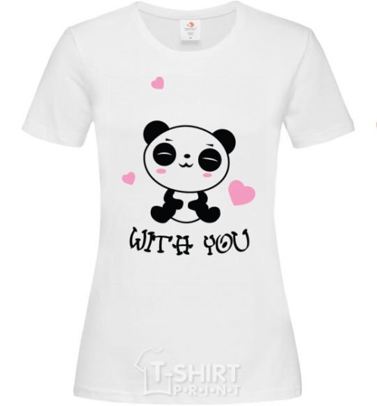 Women's T-shirt WITH YOU White фото