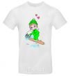 Men's T-Shirt Love is SNOWBOARD White фото