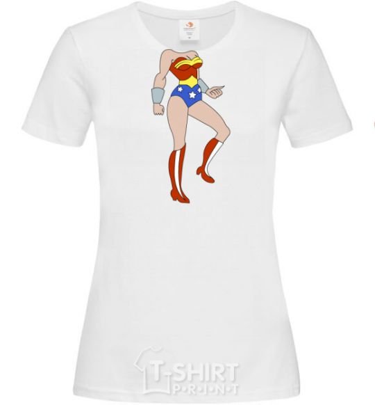 Women's T-shirt SUPERWOMAN White фото