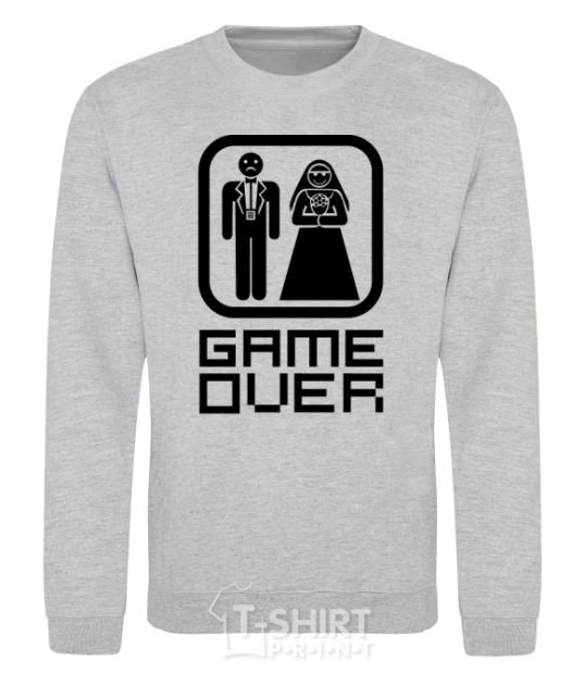 Sweatshirt GAME OVER 8BIT sport-grey фото