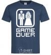 Men's T-Shirt GAME OVER 8BIT navy-blue фото