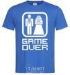 Men's T-Shirt GAME OVER 8BIT royal-blue фото