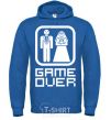 Men`s hoodie GAME OVER 8BIT royal фото