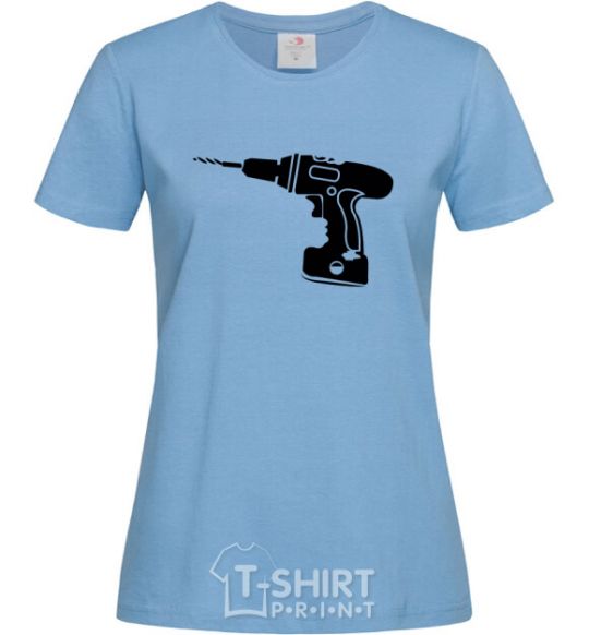 Women's T-shirt DRILL sky-blue фото