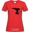Women's T-shirt DRILL red фото