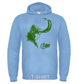 Men`s hoodie LOCKEY sky-blue фото