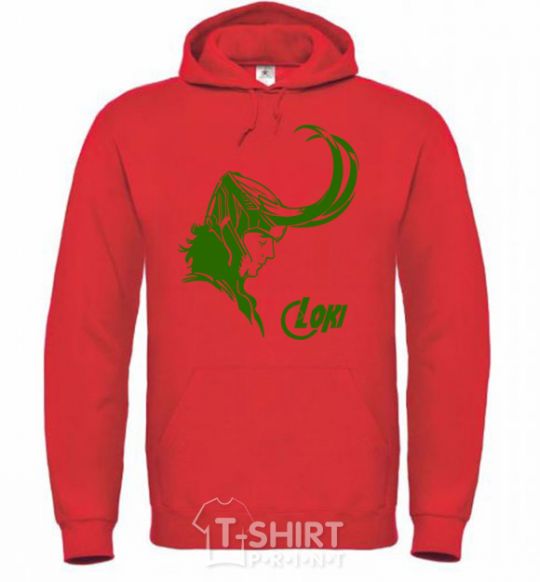 Men`s hoodie LOCKEY bright-red фото