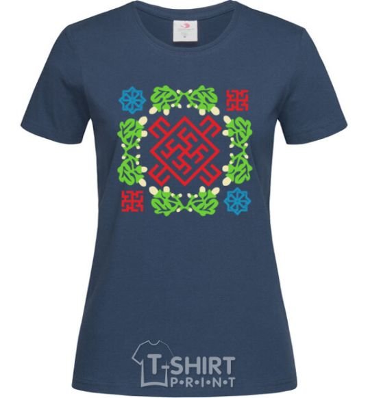 Women's T-shirt Amulet navy-blue фото