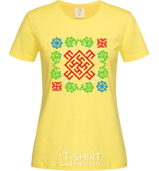 Women's T-shirt Amulet cornsilk фото