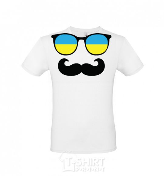 Men's T-Shirt Glasses White фото