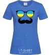 Women's T-shirt Glasses royal-blue фото