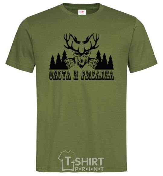 Men's T-Shirt FISHING AND HUNTING millennial-khaki фото