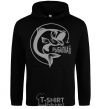 Men`s hoodie The inscription FISHER CALLING! black фото