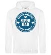 Men`s hoodie SUPER PARENT White фото