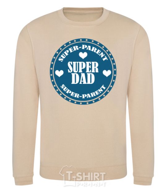 Sweatshirt SUPER PARENT sand фото