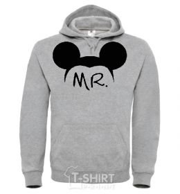 Men`s hoodie Mickey Mouse sport-grey фото