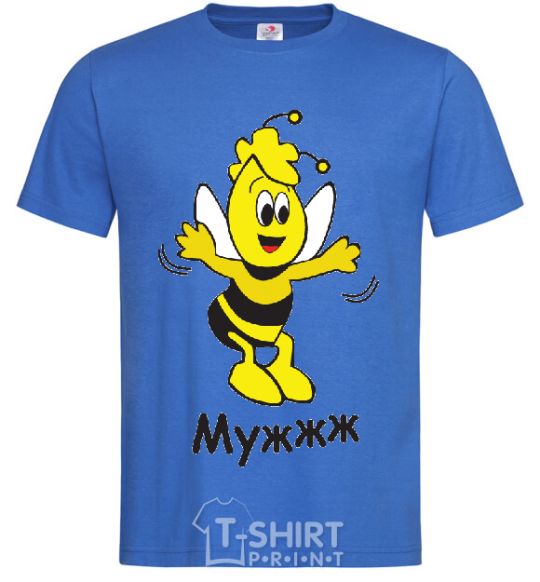 Men's T-Shirt Bee husband royal-blue фото