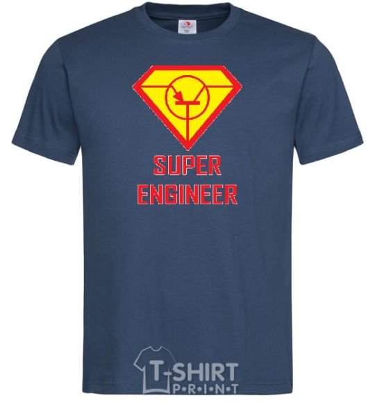 Men's T-Shirt Super engineer navy-blue фото