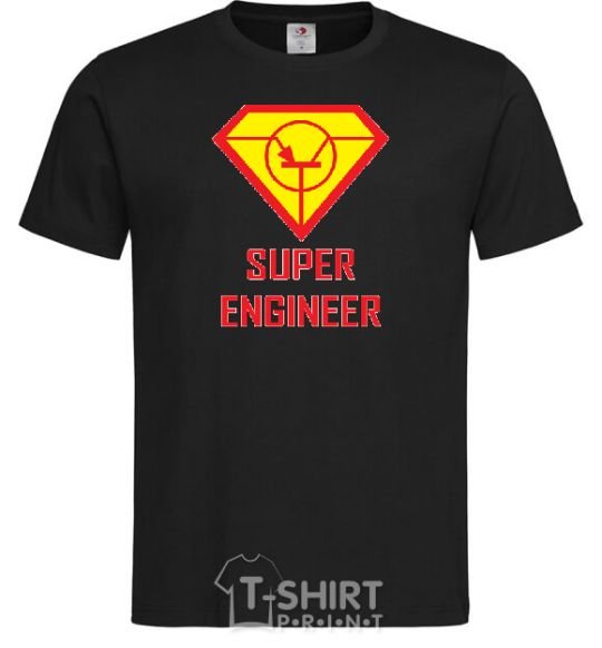 Men's T-Shirt Super engineer black фото