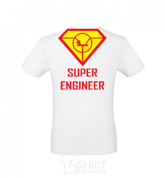 Men's T-Shirt Super engineer White фото