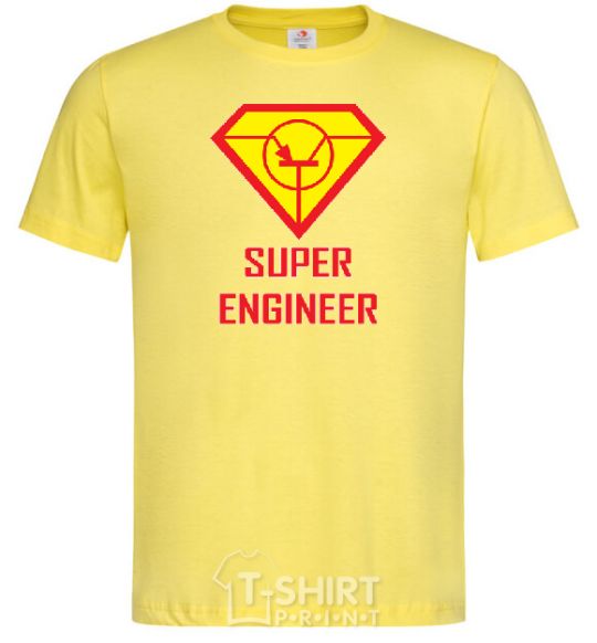 Men's T-Shirt Super engineer cornsilk фото