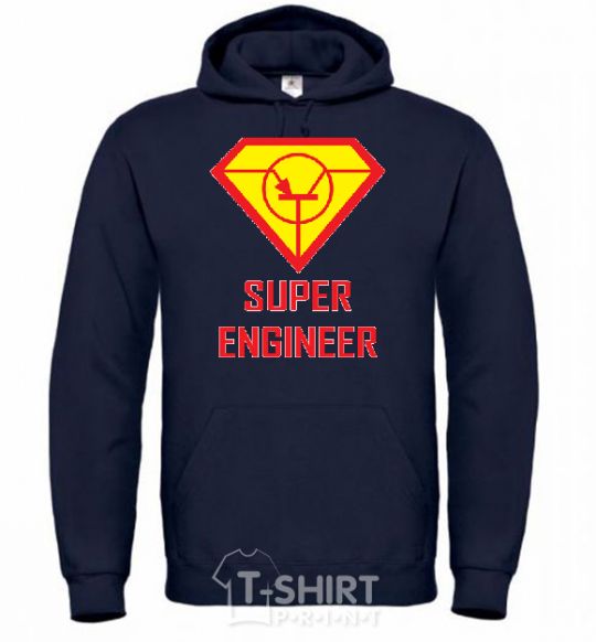 Men`s hoodie Super engineer navy-blue фото