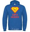 Men`s hoodie Super engineer royal фото