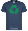 Men's T-Shirt Recycling picture navy-blue фото