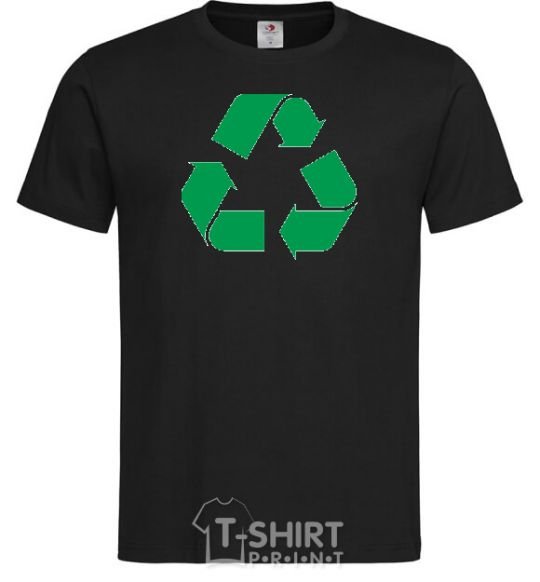 Men's T-Shirt Recycling picture black фото