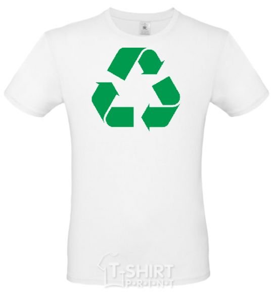 Men's T-Shirt Recycling picture White фото