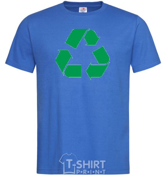 Men's T-Shirt Recycling picture royal-blue фото