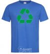 Men's T-Shirt Recycling picture royal-blue фото