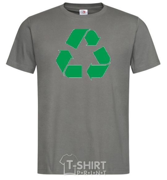 Men's T-Shirt Recycling picture dark-grey фото