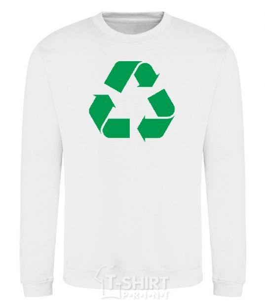 Свитшот Recycling picture Белый фото