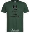 Men's T-Shirt Hate everything bottle-green фото