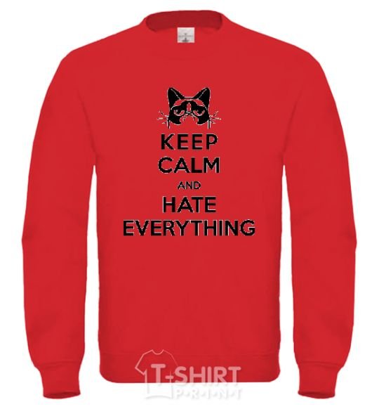 Sweatshirt Hate everything yellow фото