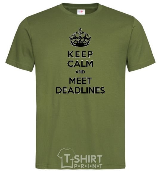 Men's T-Shirt Meet deadlines millennial-khaki фото