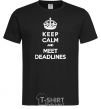 Men's T-Shirt Meet deadlines black фото