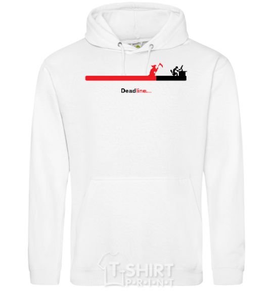 Men`s hoodie Deadline White фото