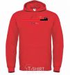 Men`s hoodie Deadline bright-red фото