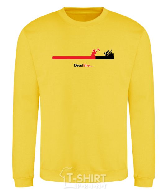 Sweatshirt Deadline yellow фото