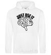 Men`s hoodie Just use it White фото