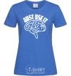 Women's T-shirt Just use it royal-blue фото