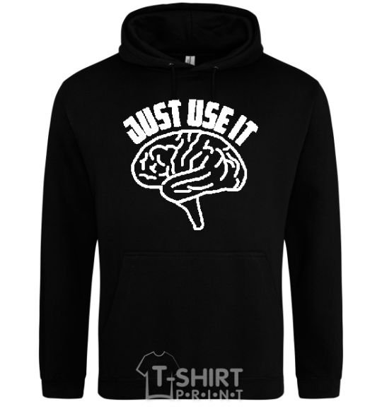 Men`s hoodie Just use it black фото