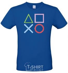 Men's T-Shirt Gamepad Signs royal-blue фото
