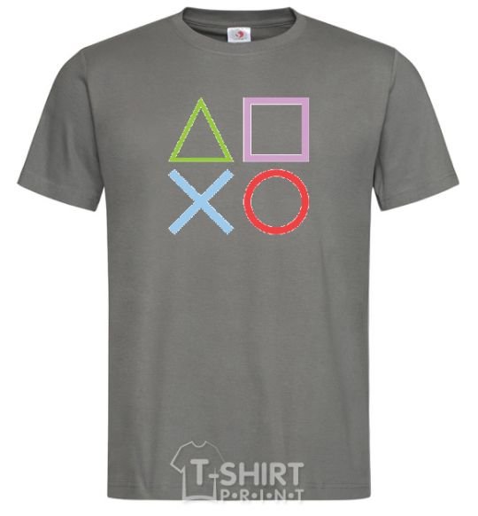 Men's T-Shirt Gamepad Signs dark-grey фото