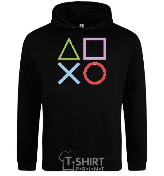 Men`s hoodie Gamepad Signs black фото