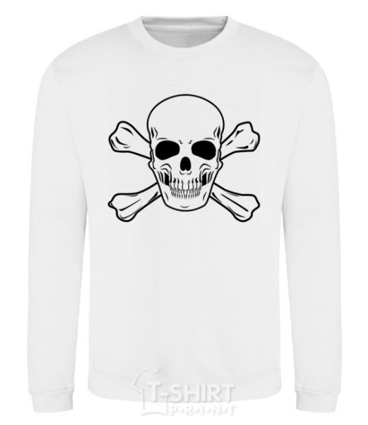 Sweatshirt Pirate skull White фото