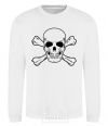 Sweatshirt Pirate skull White фото